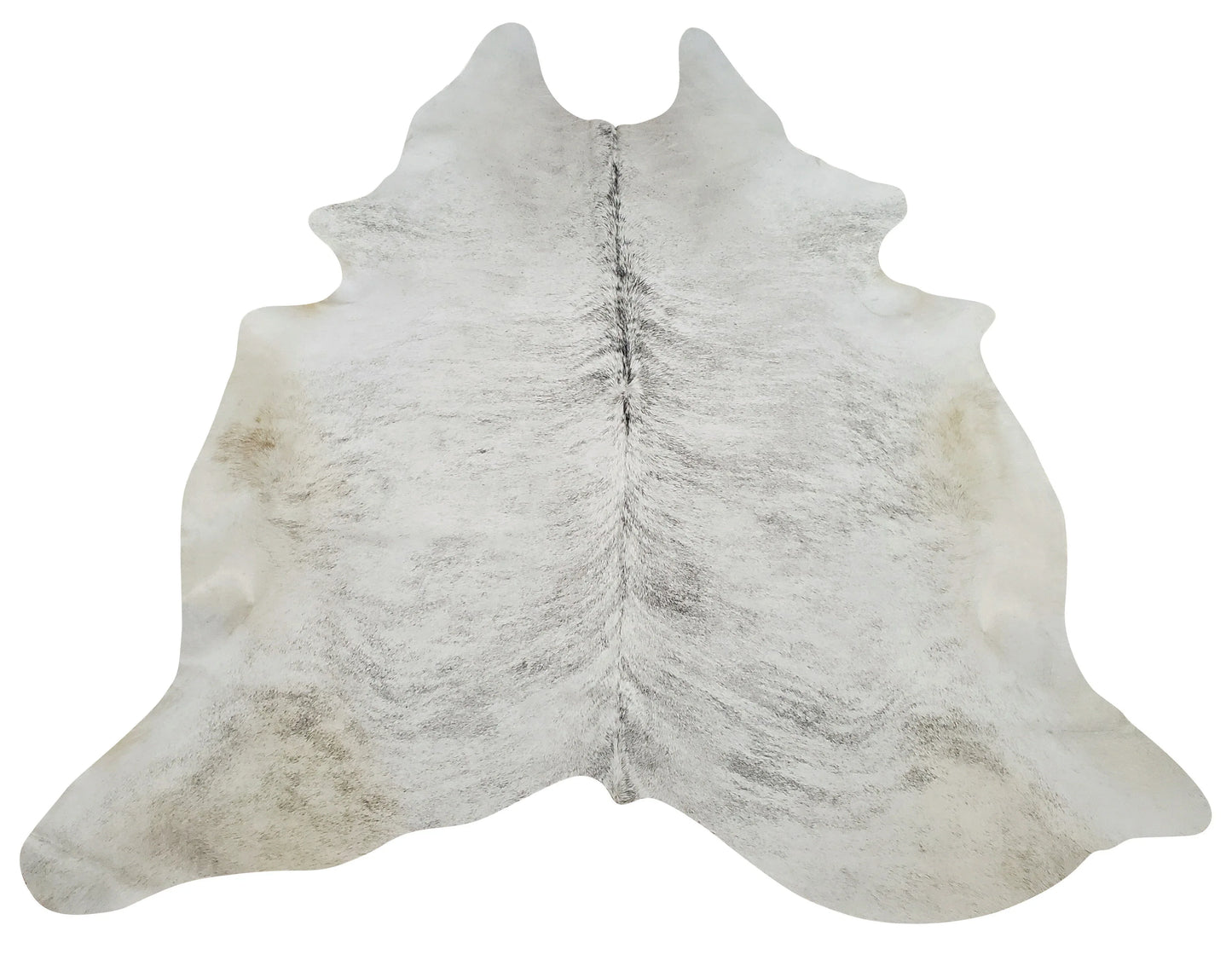 Extra Large Cowhide Rug Gray Brindle 7.9ft x 6.5ft