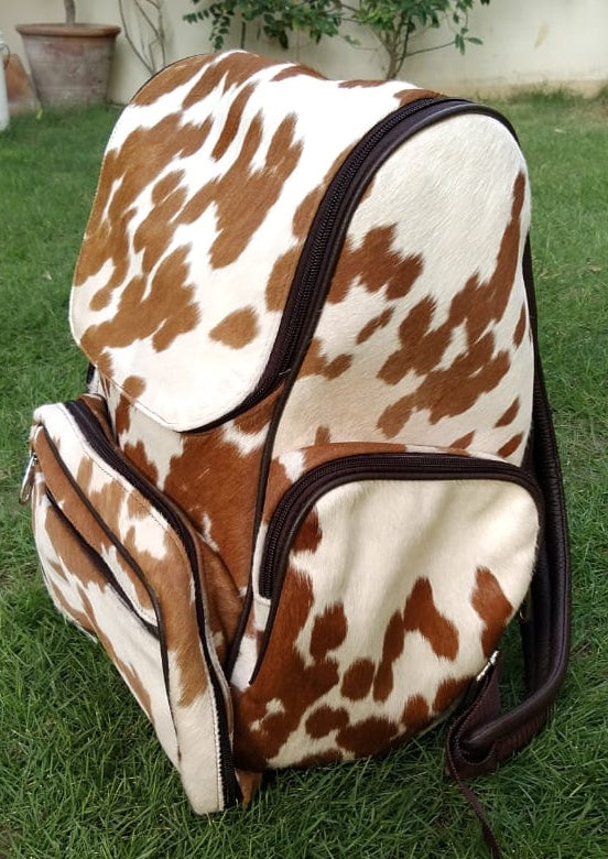 Cowhide Mommy Bag diaper backapack