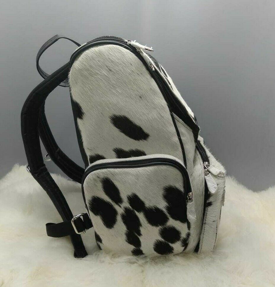 Cowhide Skin Backpack