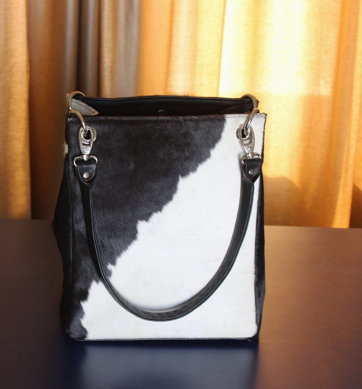 Black And White Cowhide Bag