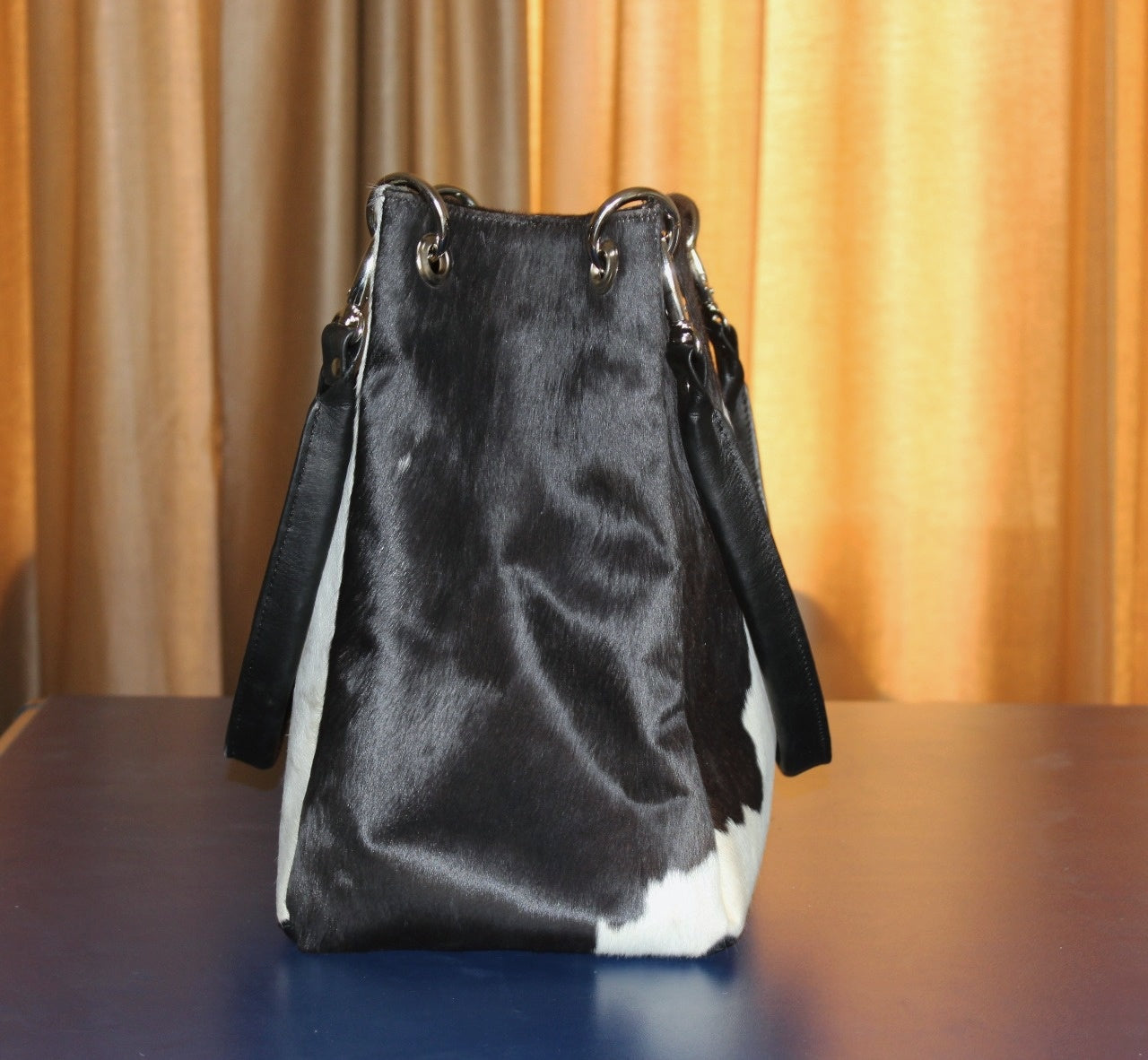 real cowhide ladies bag