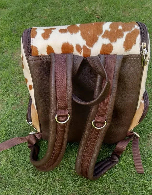 Cowhide Mummy Backpack