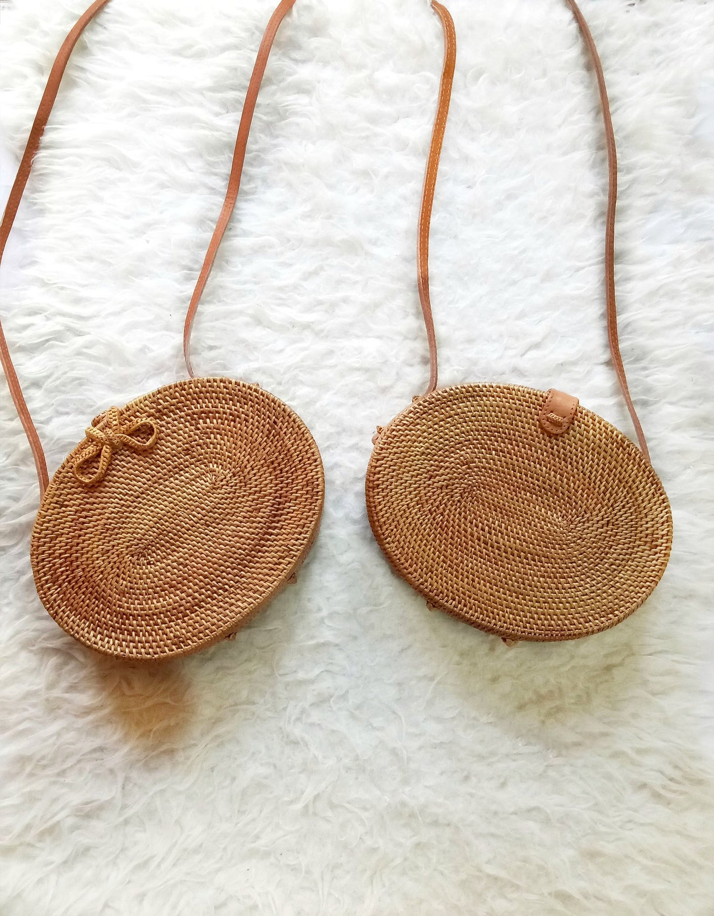 beautiful rattan bag or ata oval bags