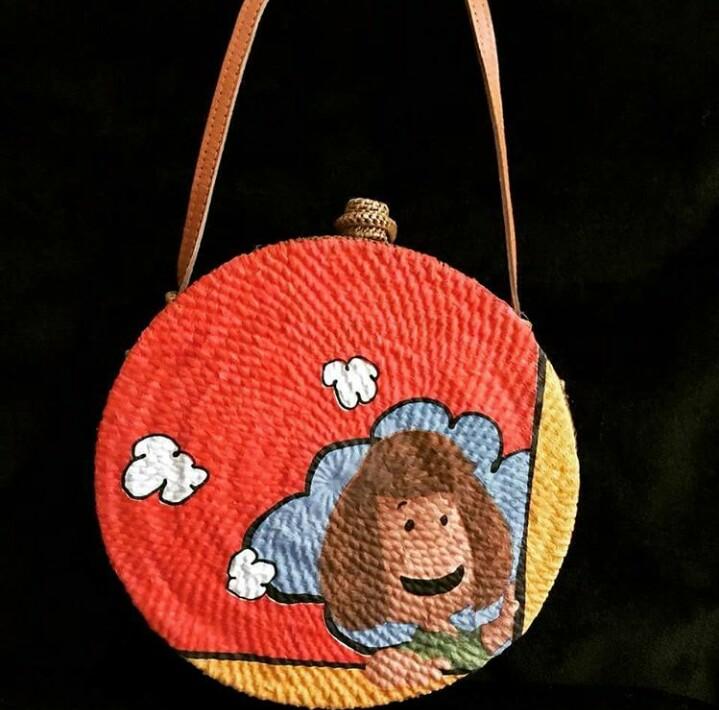 Snoopy Vintage Rattan Bag