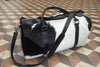 Pony Fur Duffel Bag Black White