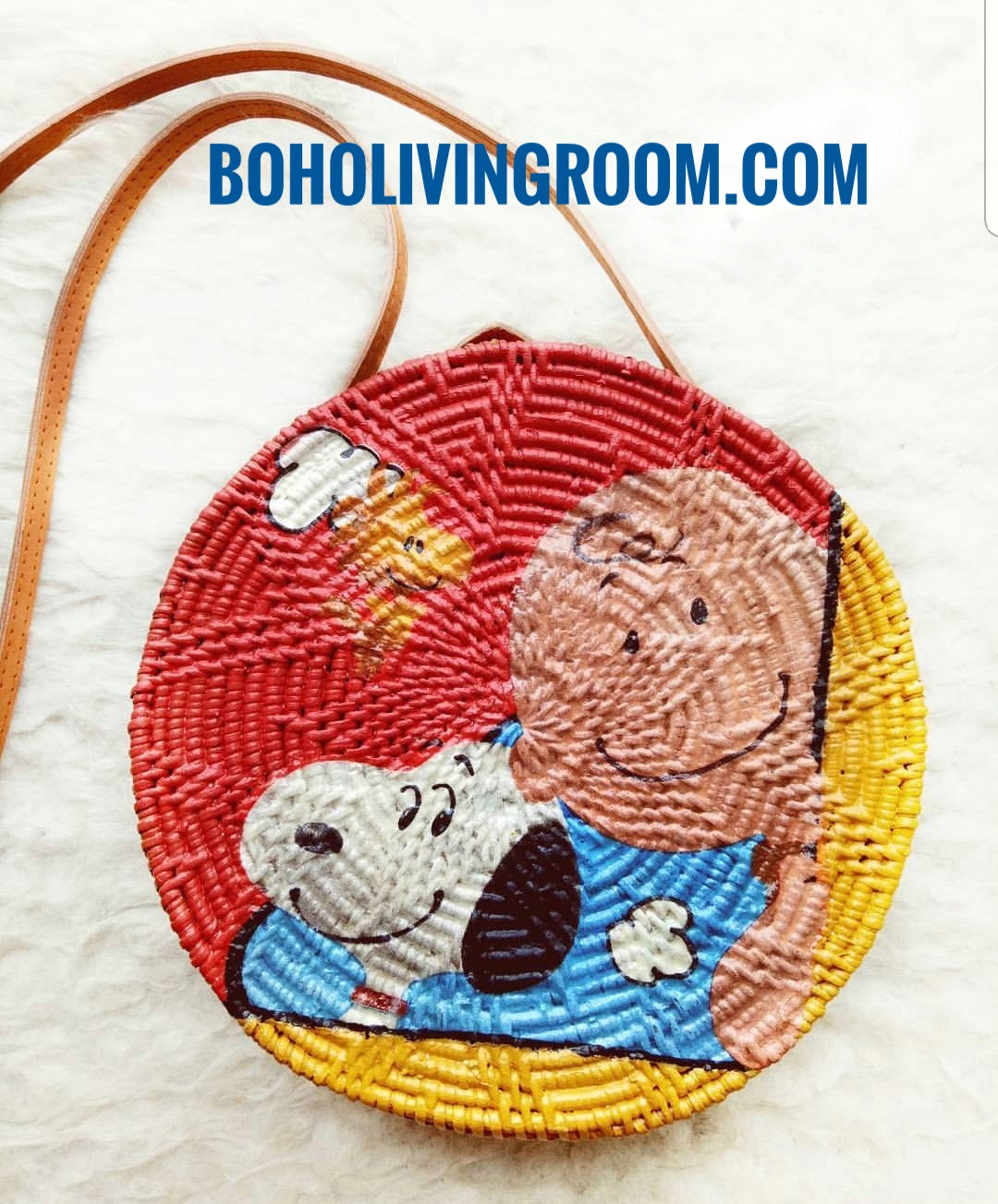 Printed Rattan Bag Disney