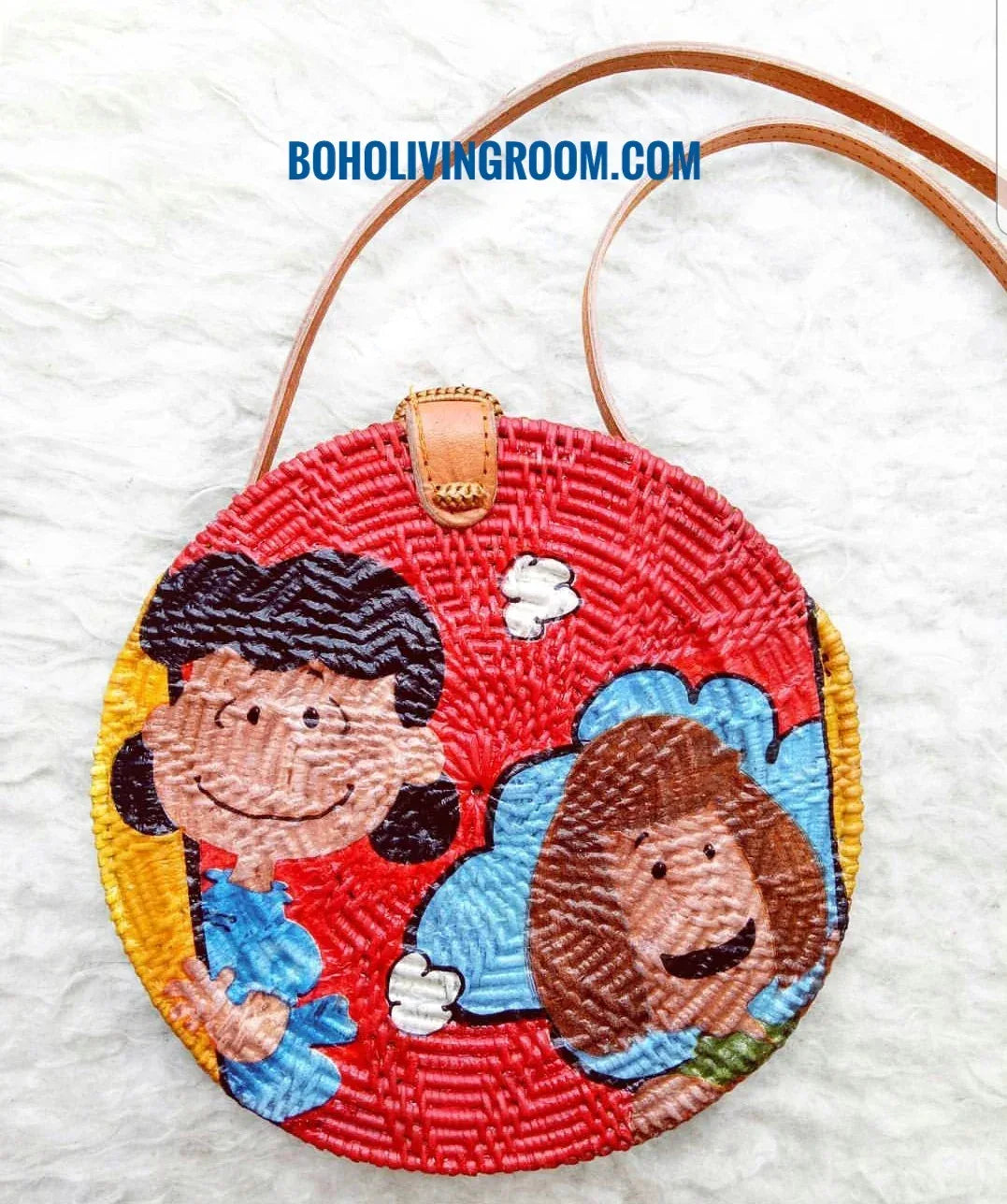 Snoopy Vintage Rattan Bag