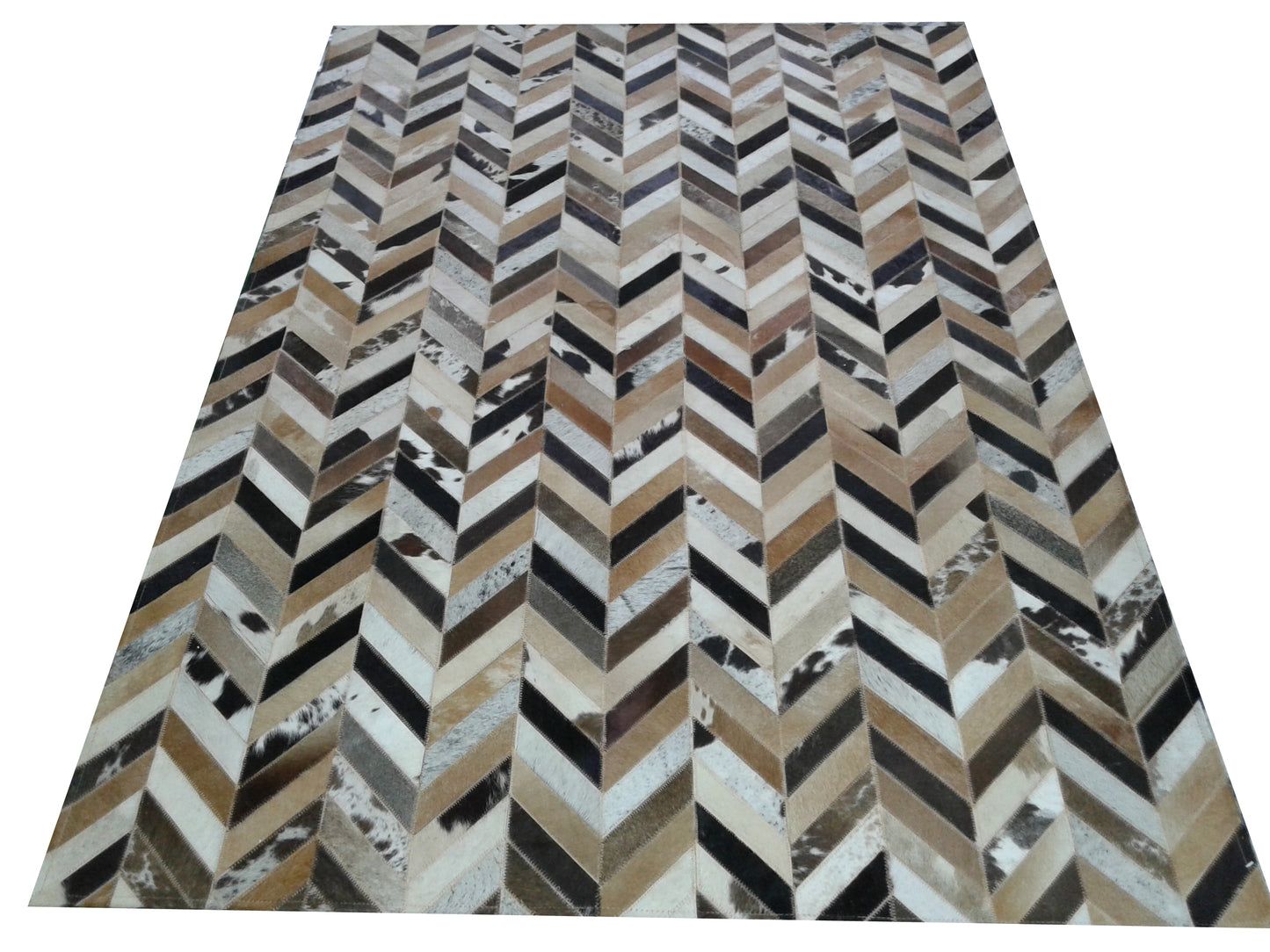Zigzag Cowhide Patchwork Rugs Australia