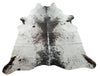 Large salt and pepper tricolor cowhide rugs are the perfect way to achieve natural look.