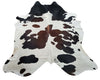 Beautiful cowhide rugs for living room mix of black brown and white.