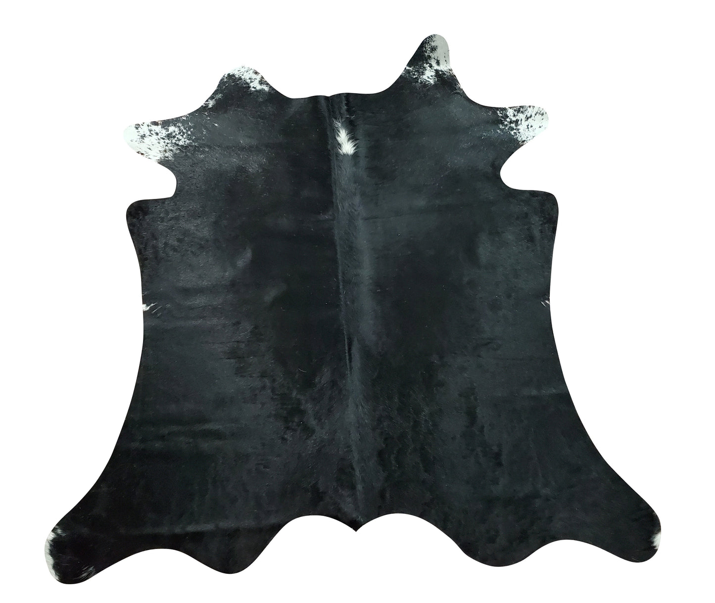 Extra Small Cowhide Rug Black 5ft x 4.6ft