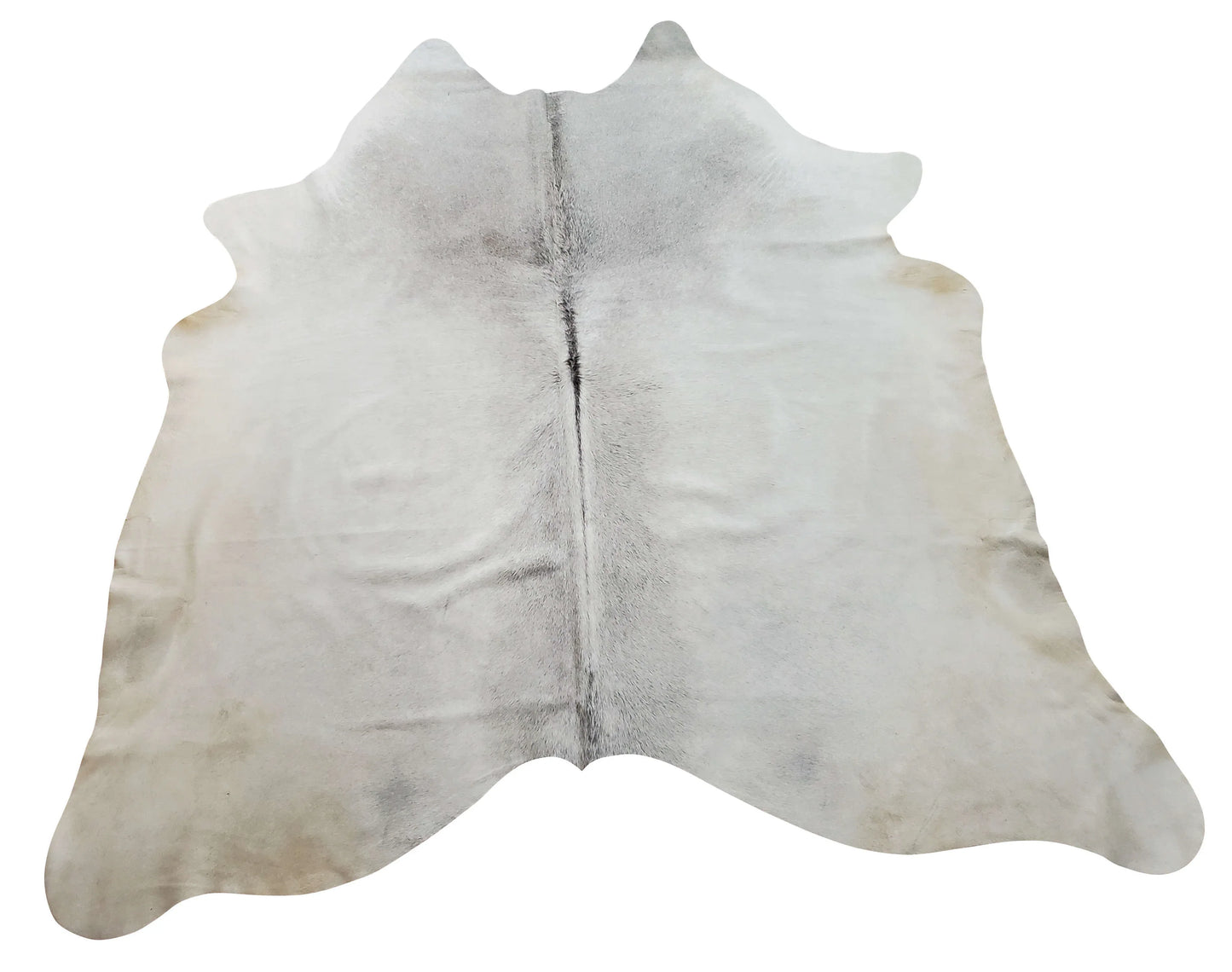 Authentic Large Grey Cowhide Rug 7ft x 6.6ft