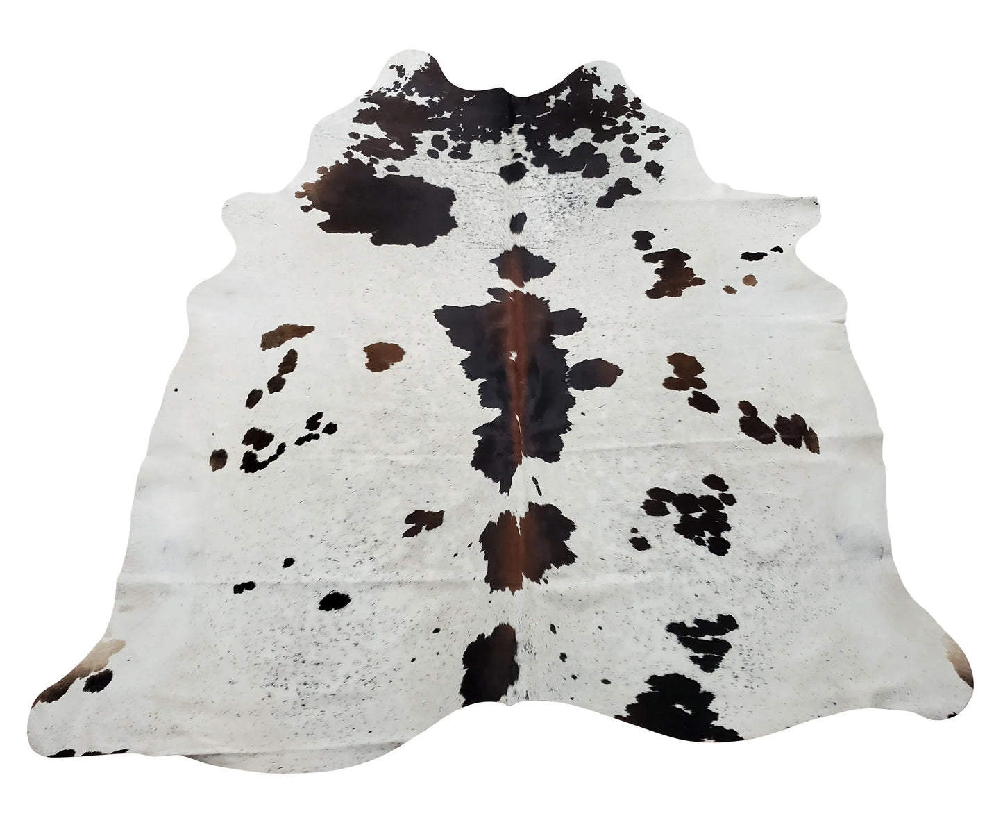 Cowhide Rug TriColor Brazilian Real 6.5ft x 6.4ft