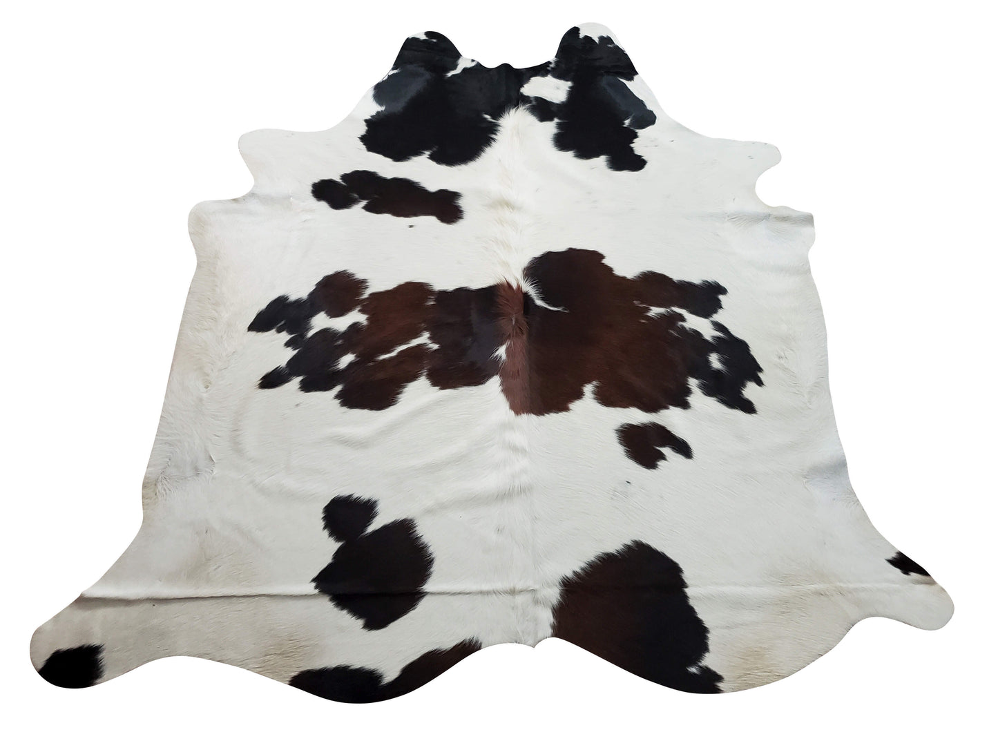 This speckled cowhide rug is softer than you imagine and it is perfect for under the dining table with chairs, also its free shipping all over the USA.