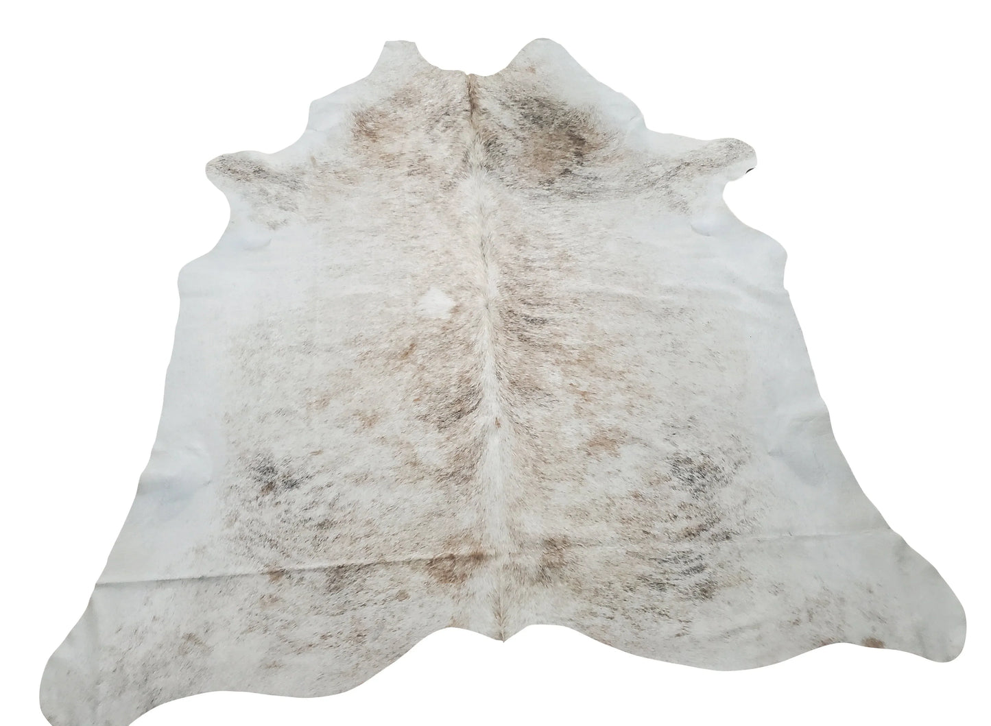 Natural Tan Grey Brindle Cowhide Rug 7ft x 6.6ft