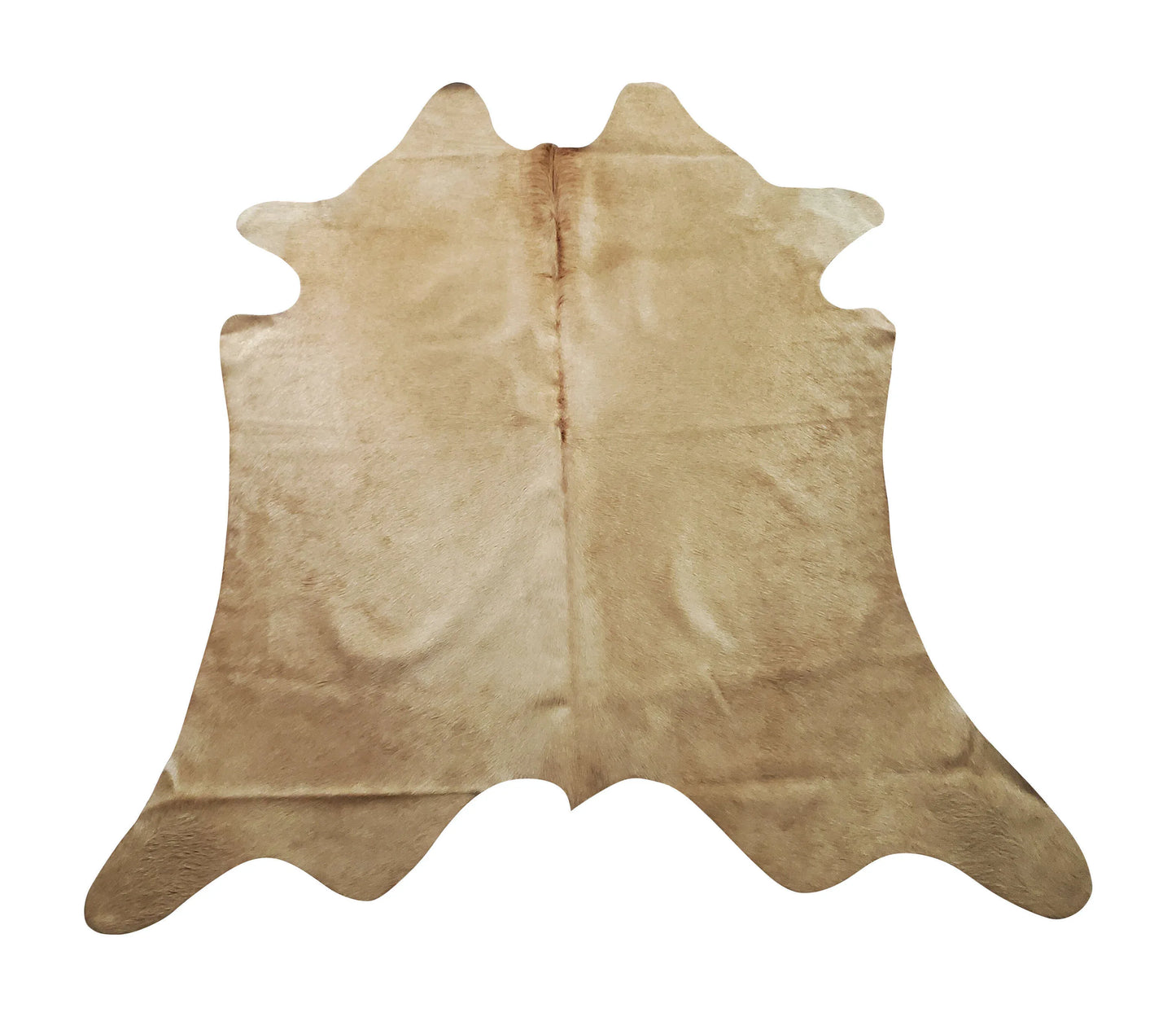 Mini Cowhide Rug Light Beige 5ft x 4.6ft