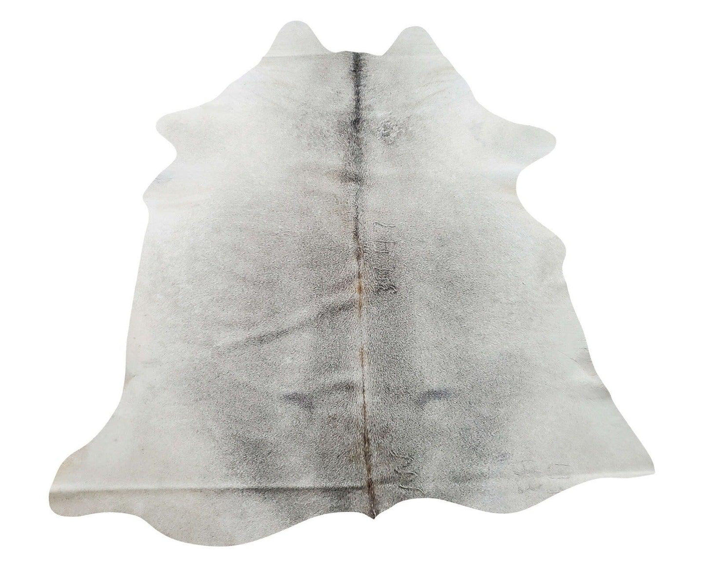 Small Grey Cowhide Rug 6ft by 5.6ft