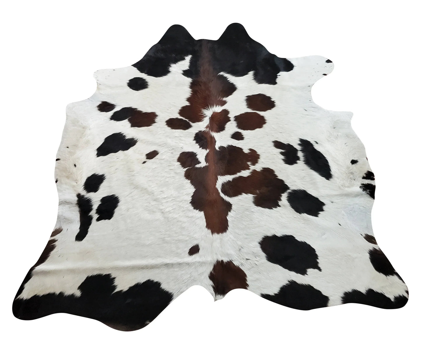 Genuine Cowhide Rug Tricolor 6.9ft x 6.3ft