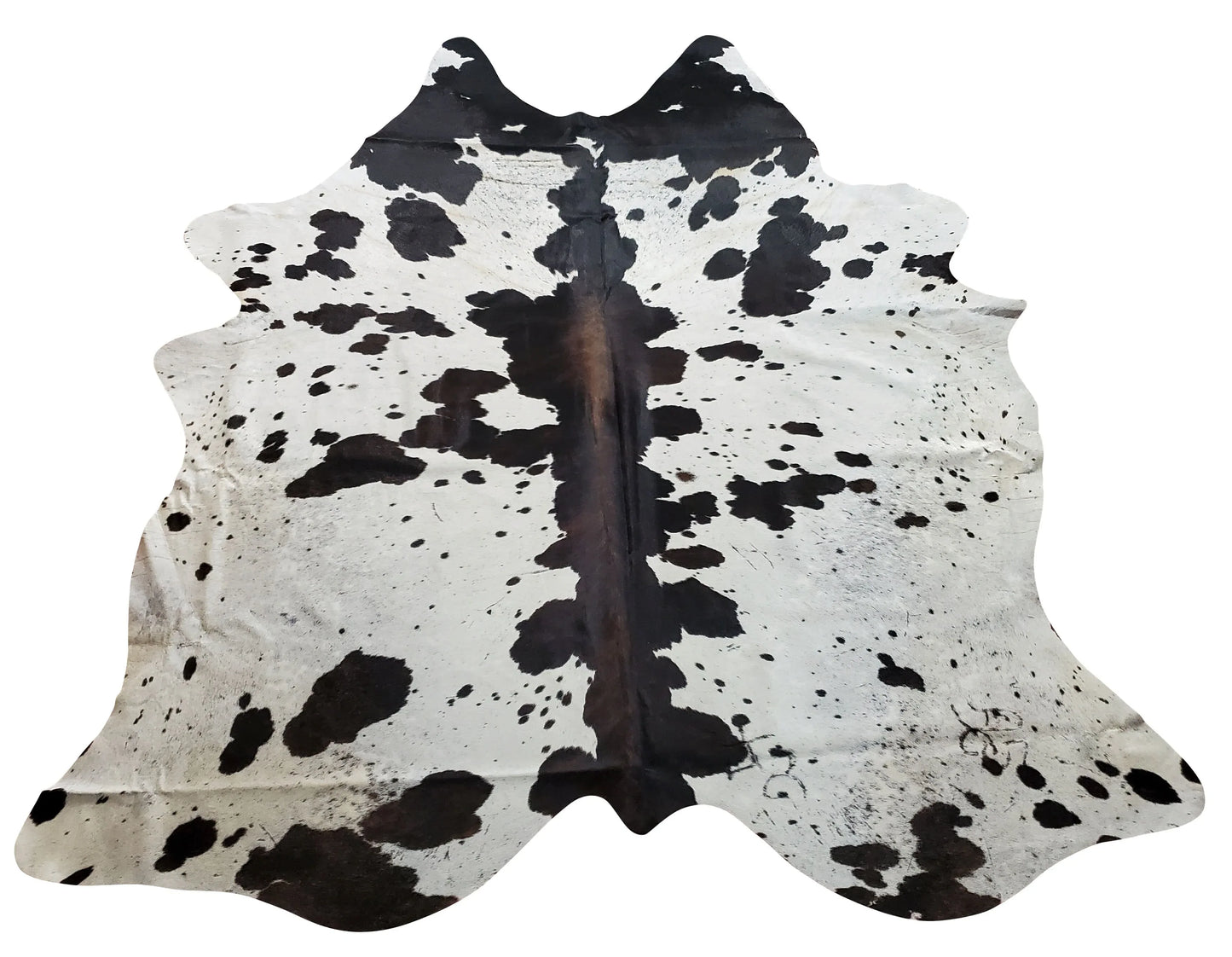 Dark Speckled Cowhide Rug 7.5ft x 7ft