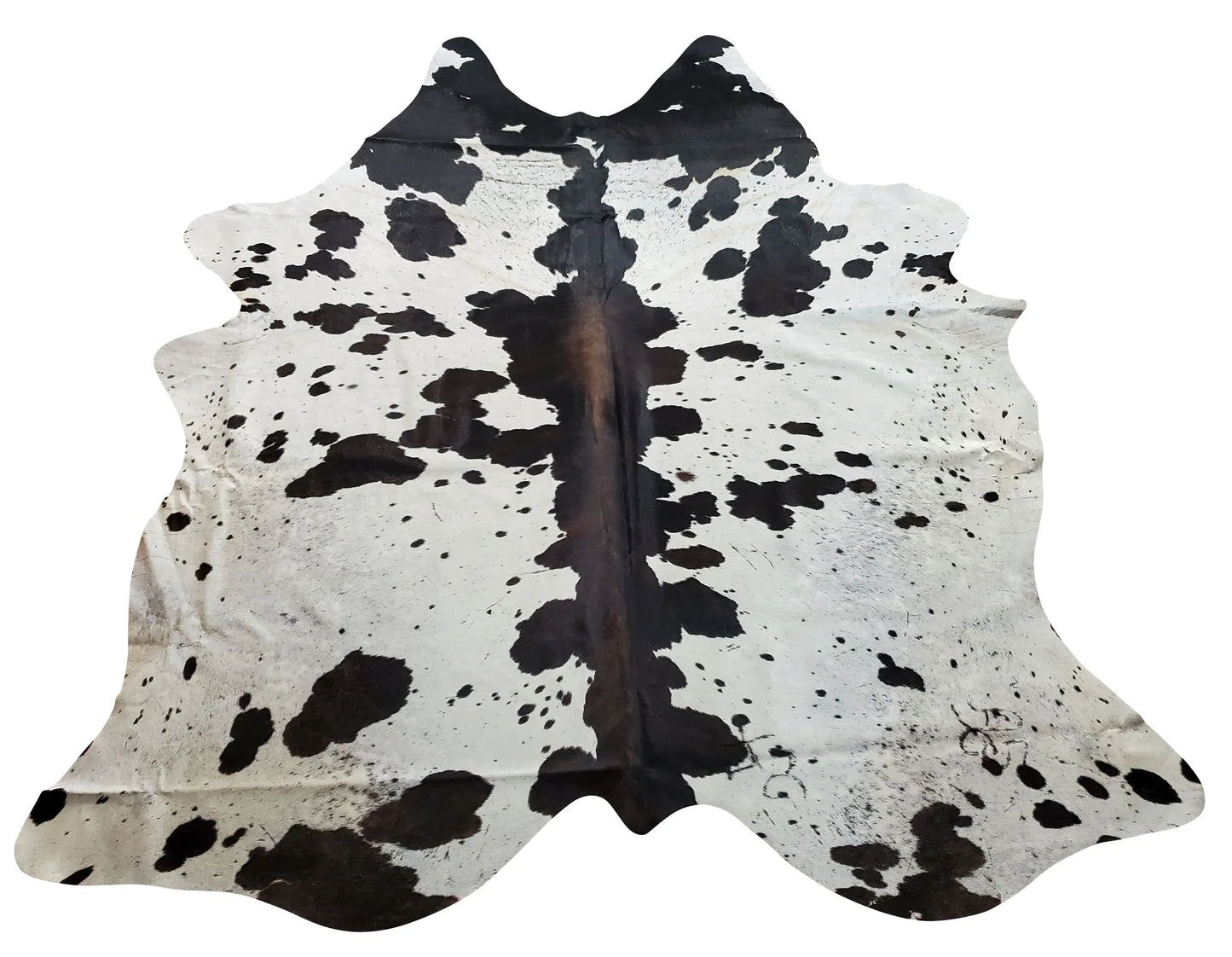 Dark Speckled Cowhide Rug 7.5ft x 7ft