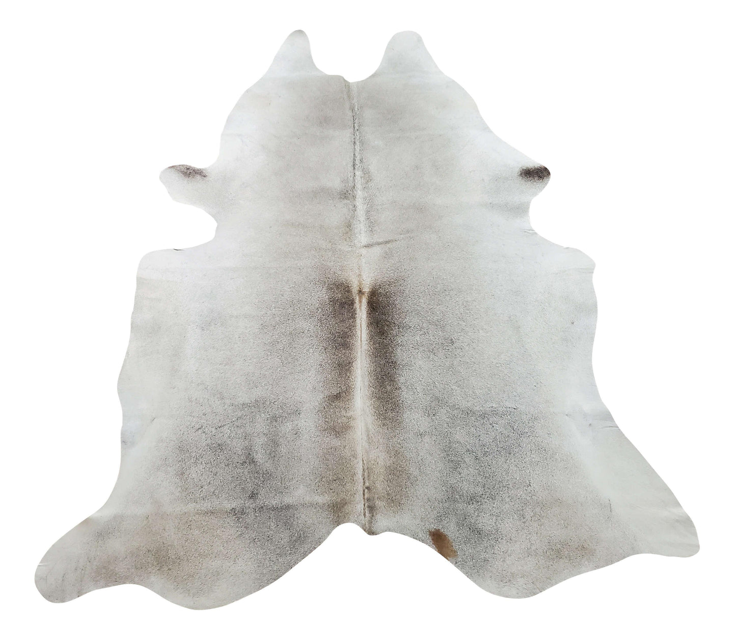 Small Grey Natural Cowhide Rug 6.2ft x 5.5ft