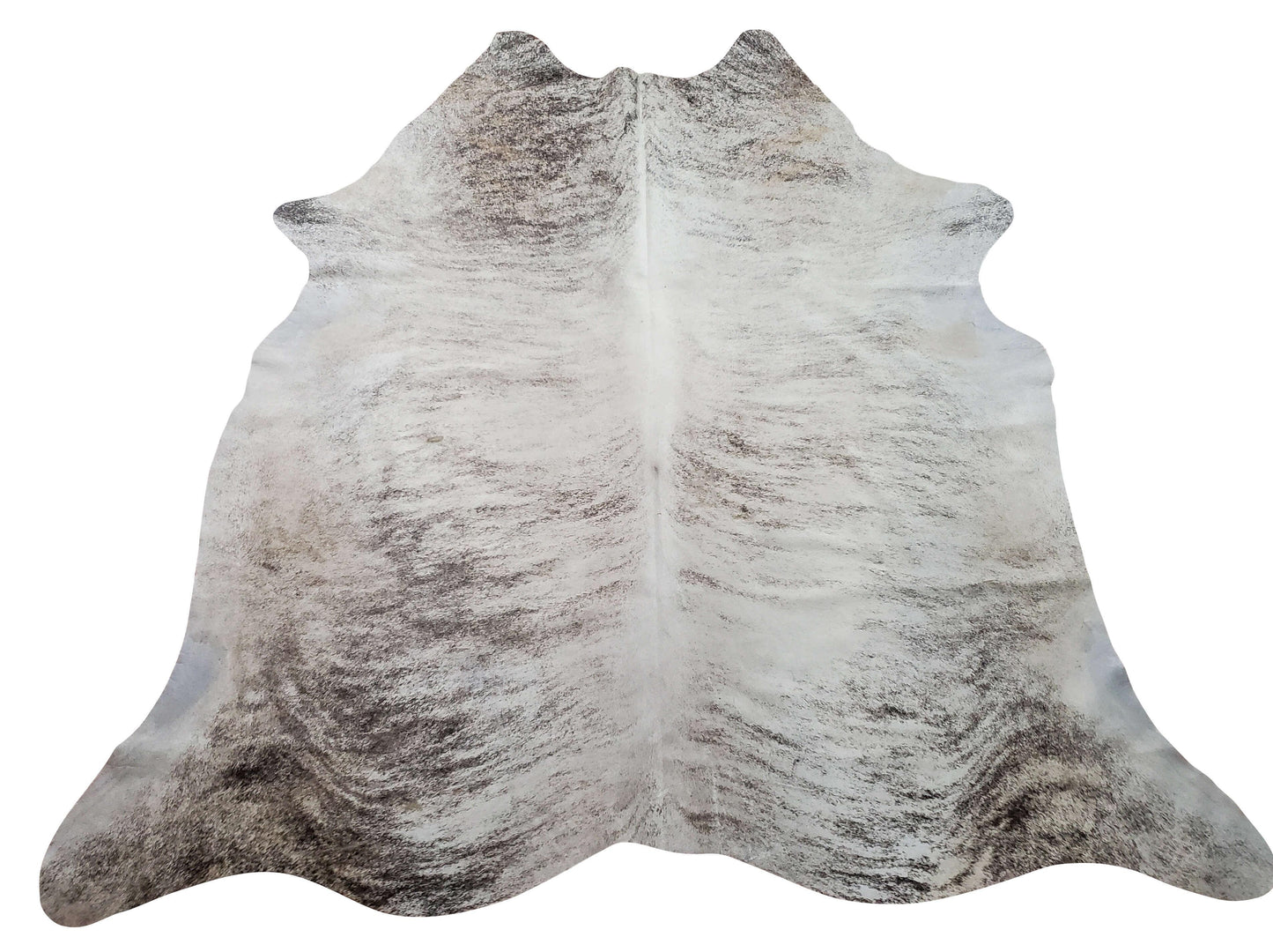 Ivory Brindle Cowhide Rug 7.6ft x 7ft