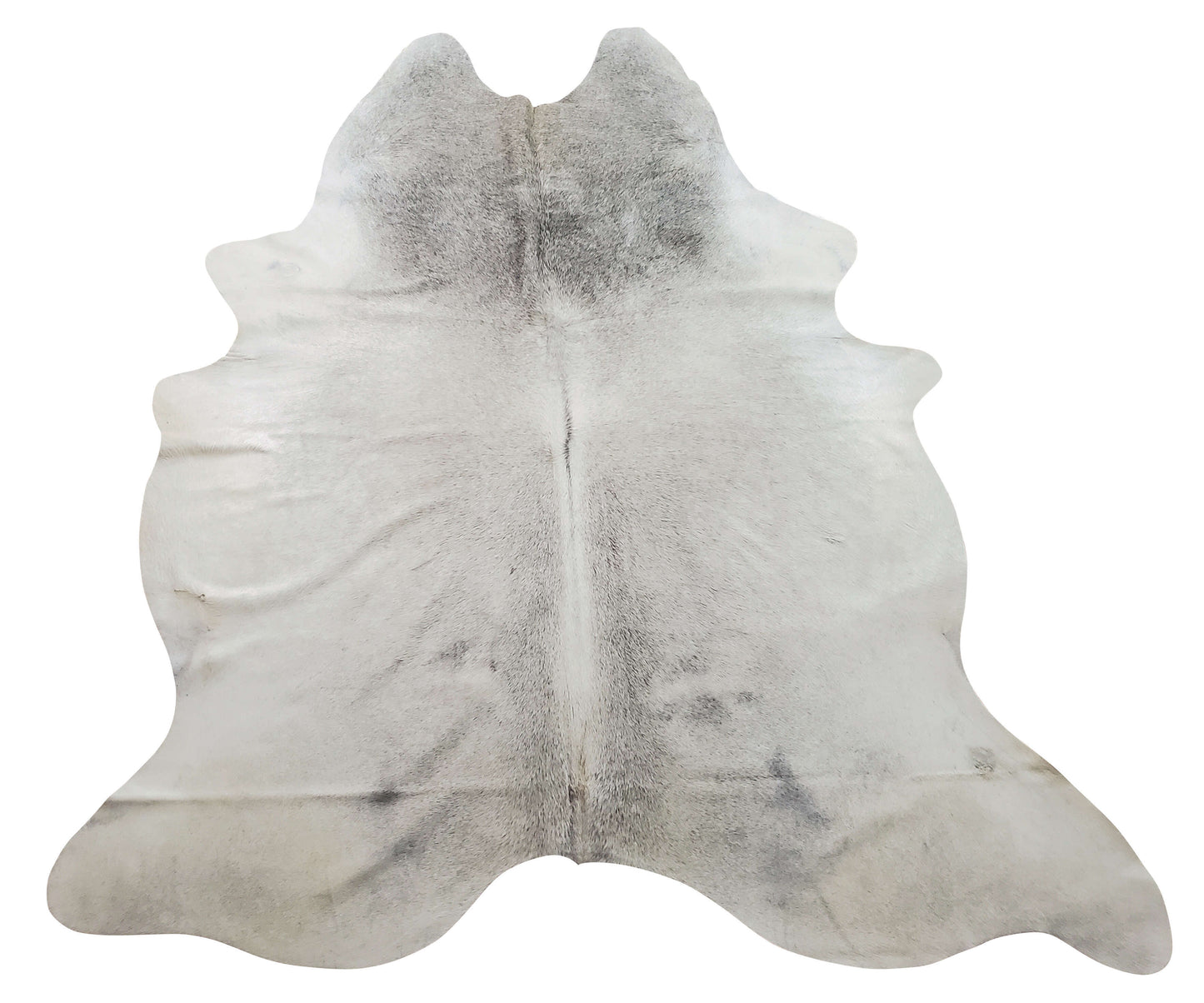 A large grey cowhide rug is a great way to add a touch of farmhouse or cottage style to your home decor.