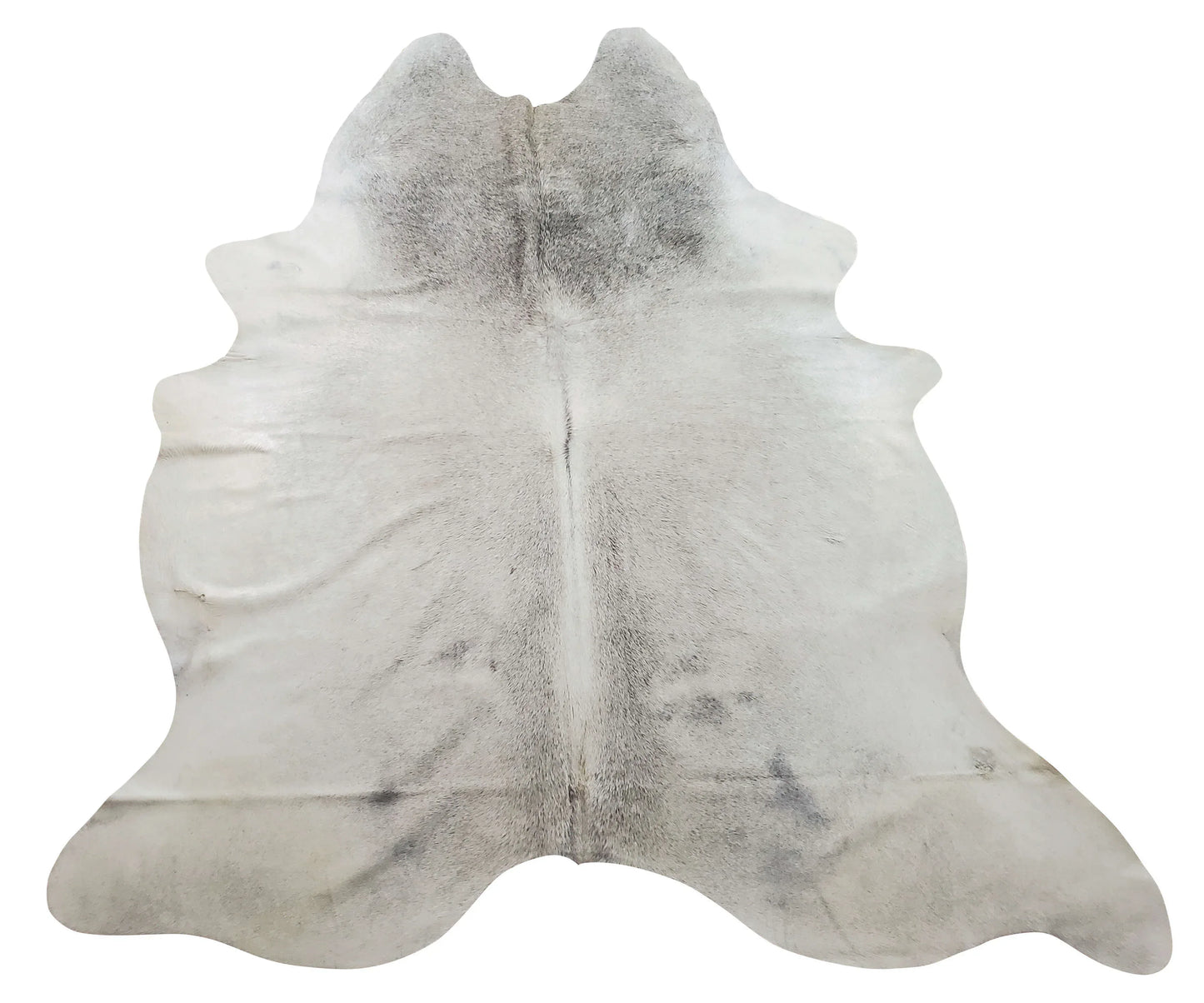 Large Light Grey Cow Skin Rug 7.6ft x 6ft