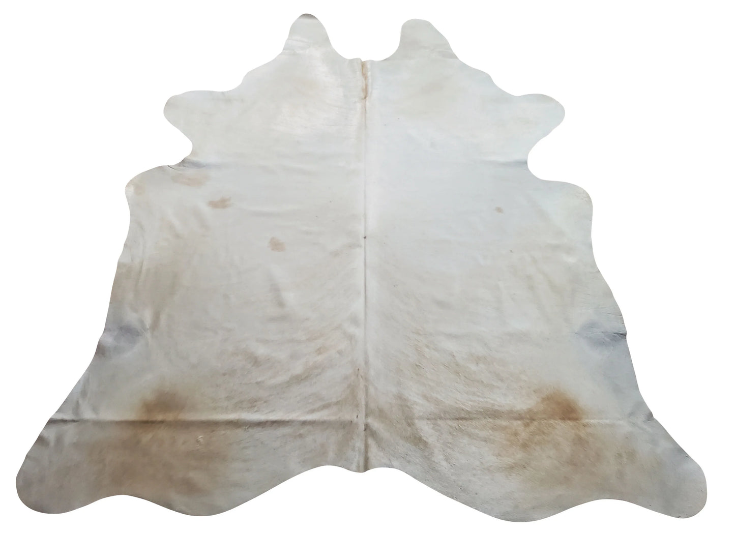 Butter Cream Cowhide Rug 7.7ft x 6.8ft