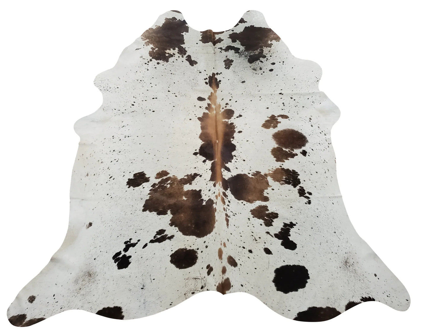 Extra Large Cowhide Rug Natural Speckled 7.4ft x 6.4ft