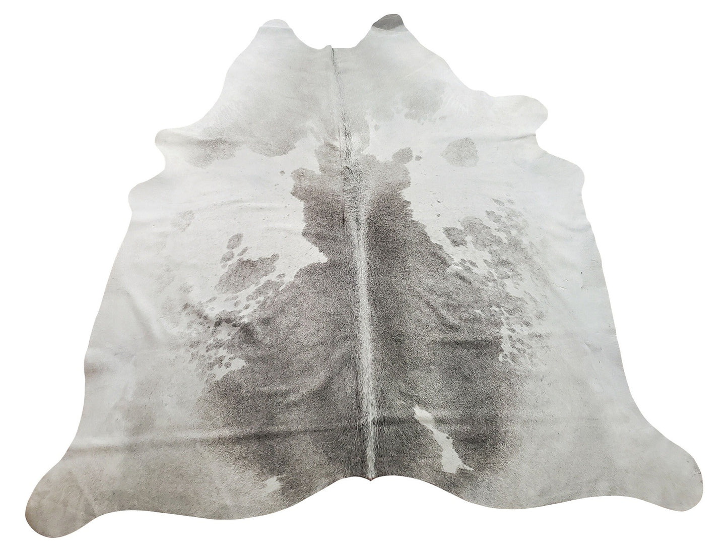 You will be delighted by this stunning grey white cowhide rug, it is very well made and finished which makes these amazing for any space or even wedding decor.
