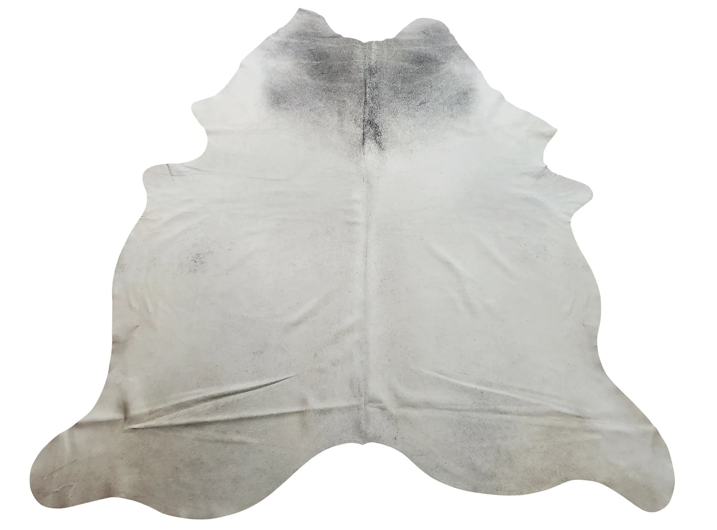 Grey Ivory Cowhide Rug 8ft x 6.7ft