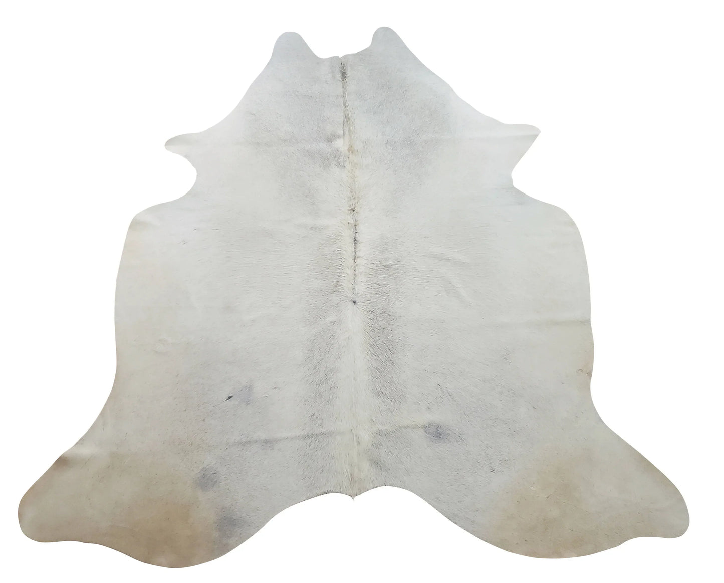 Authentic Cowhide Rug Grey Ivory 6.9ft x 6.1ft