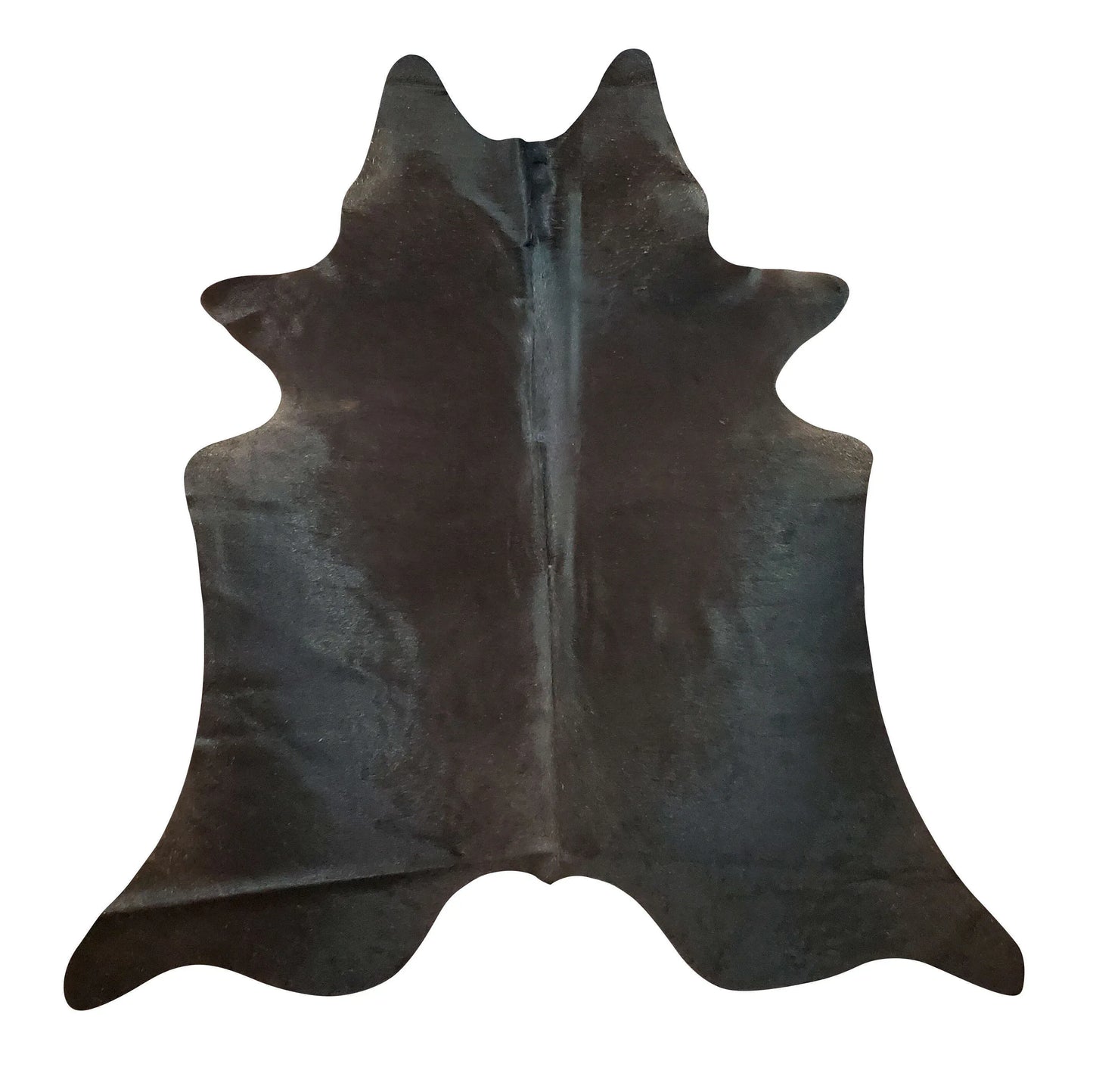 Mini Black Cowhide Rug 6ft x 4.4ft