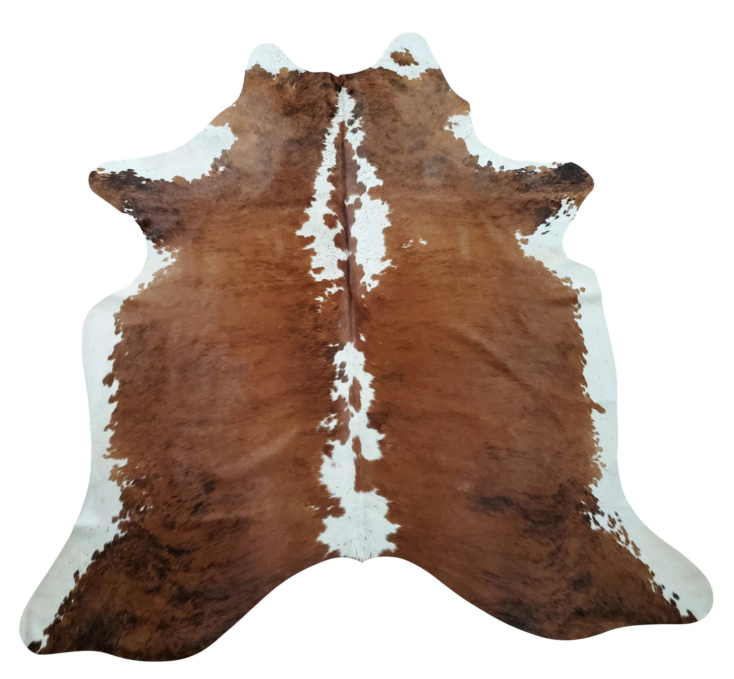 Small Cowhide Rug Brown Hereford 6.2ft x 5.4ft