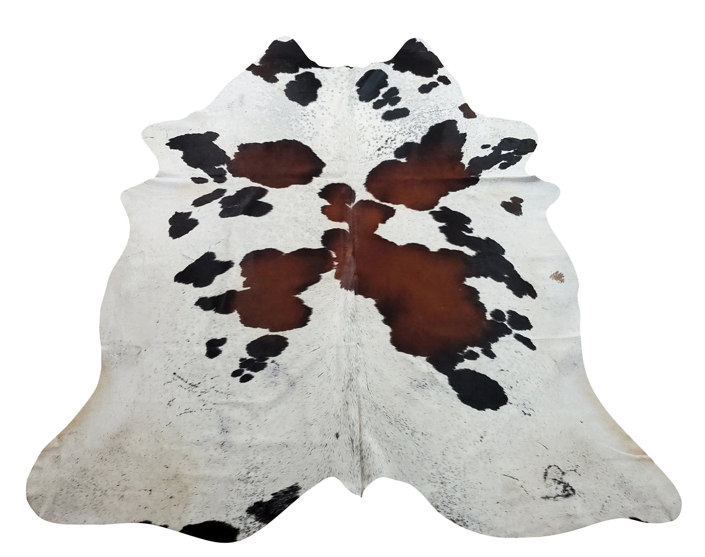 Natural Brazilian Spotted Cowhide Rug 7.6ft x 6.5ft