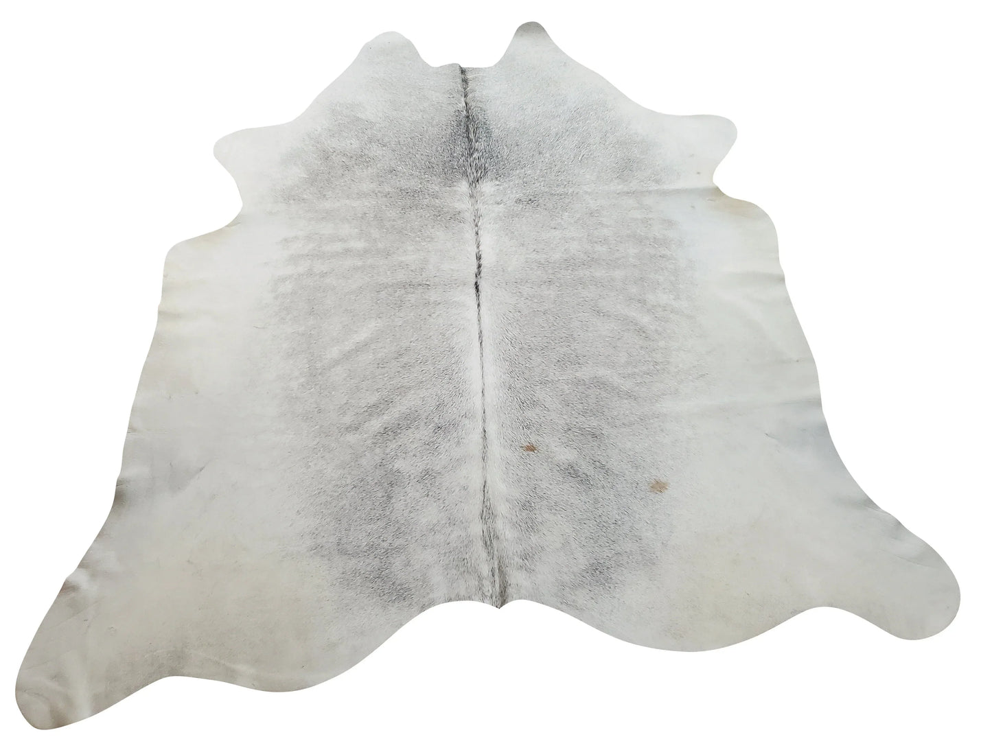 Genuine Light Gray Cowhide Rug 6.8ft x 6.8ft