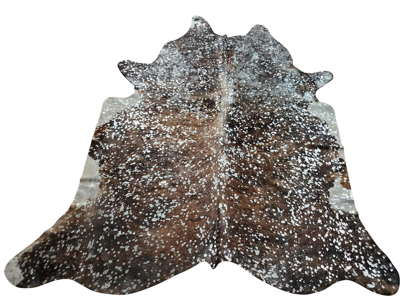 This metallic cowhide rug is absolutely stunning, it's even prettier in person, you will be lost in all the small silver details, very soft and smooth.