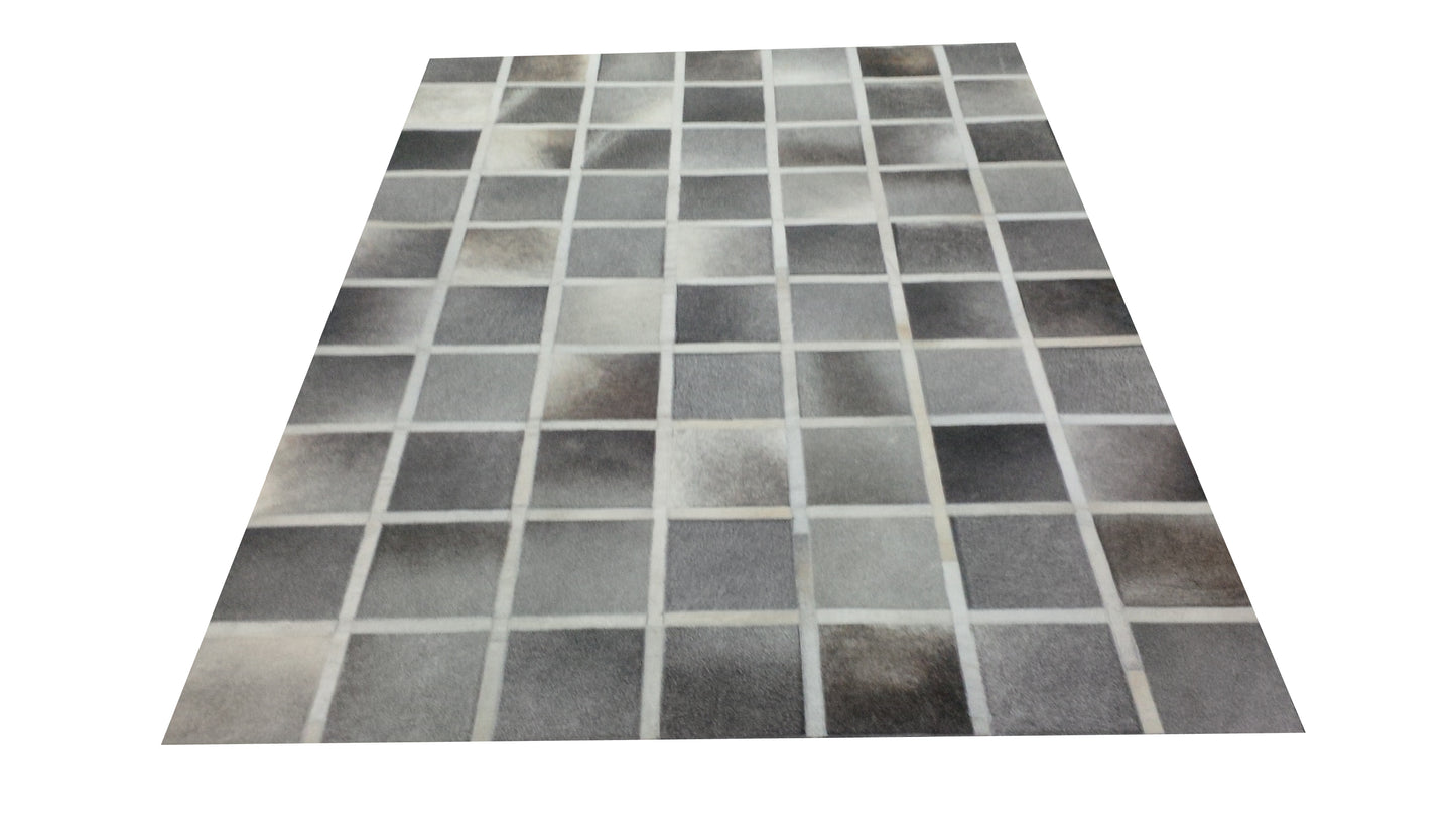 cowhide patchwork runner