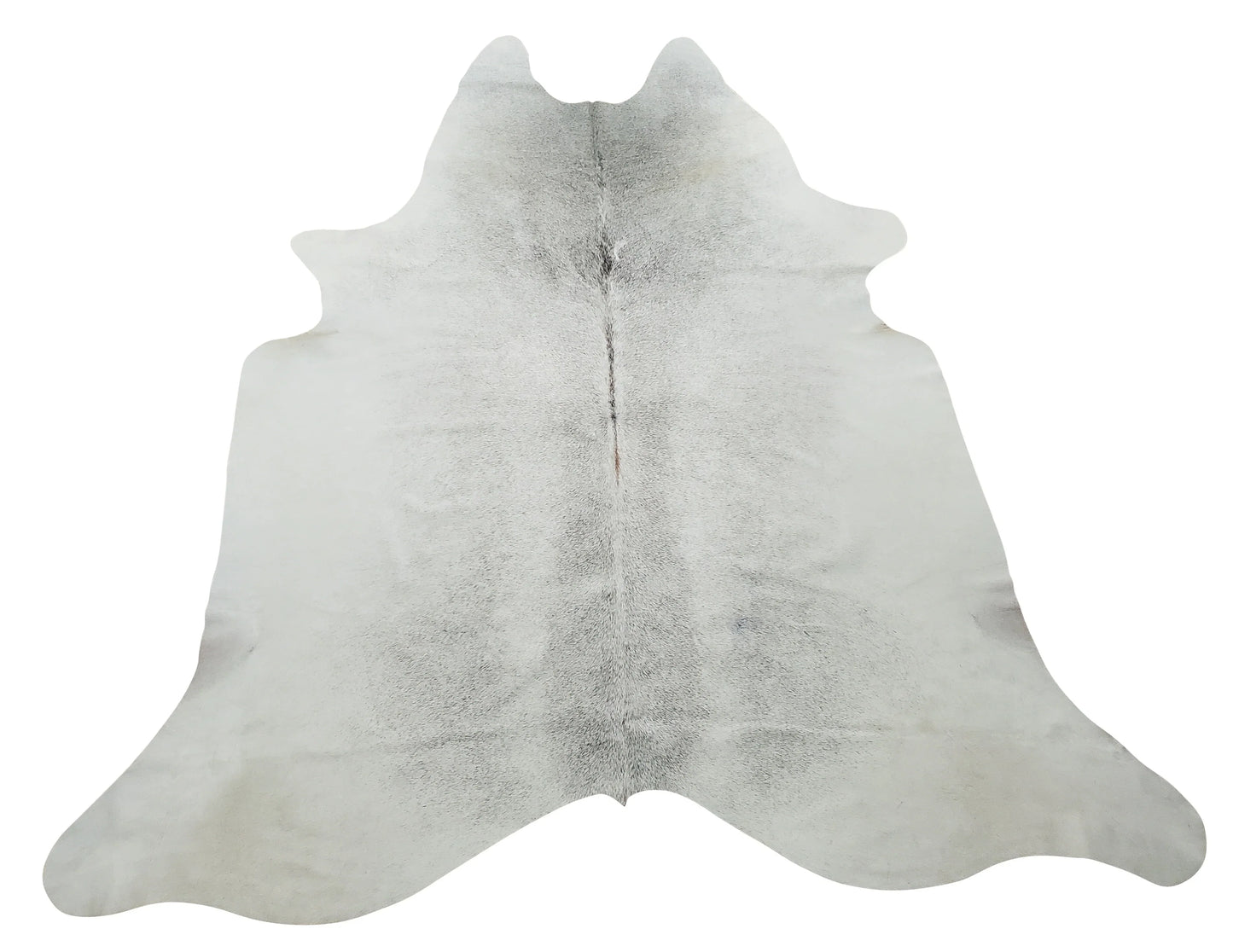 Light Grey Cowhide Rug 7.2ft x 6.6ft