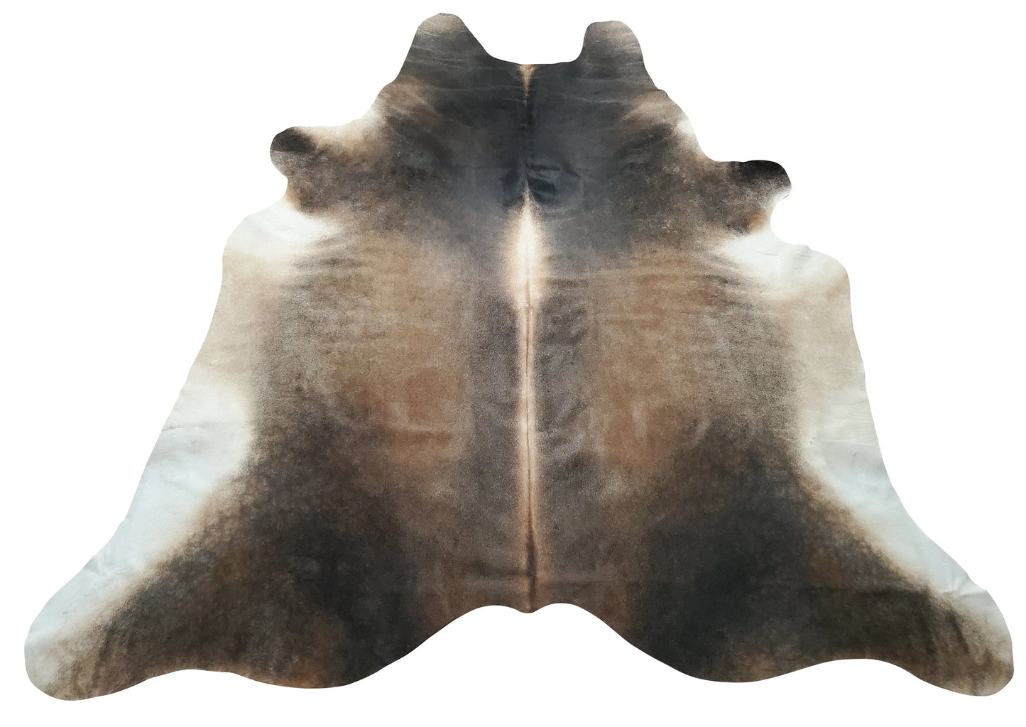 Brazilian Dark Tan Cowhide Rug 7.4ft x 7ft