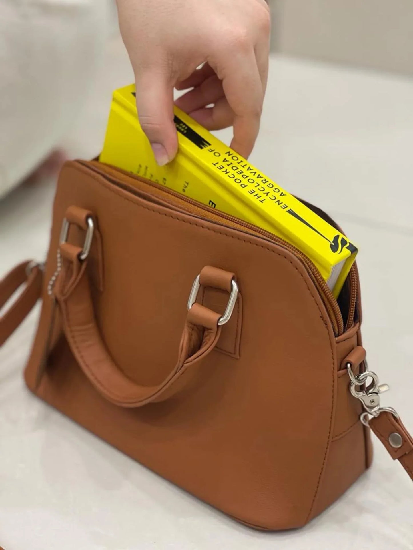 Real Leather Crossbody Bag Small