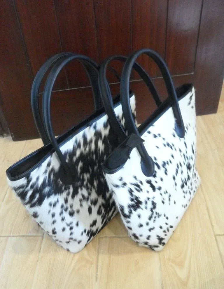 Cowhide Fur Tote Bag