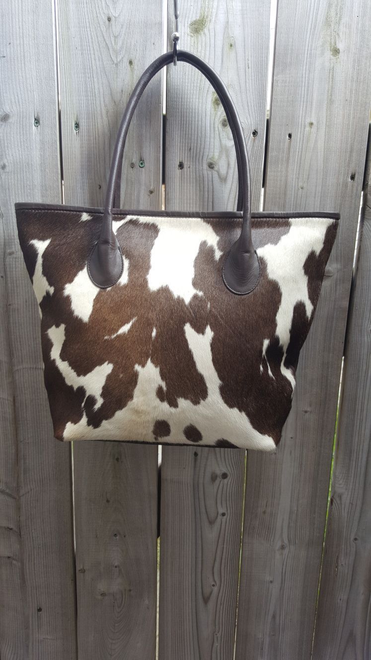 Cowhide Tote Pure Real Hair On