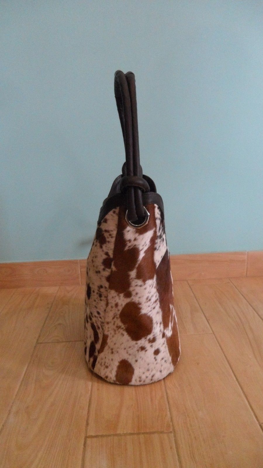 cowhide mommy bag shoulder purse
