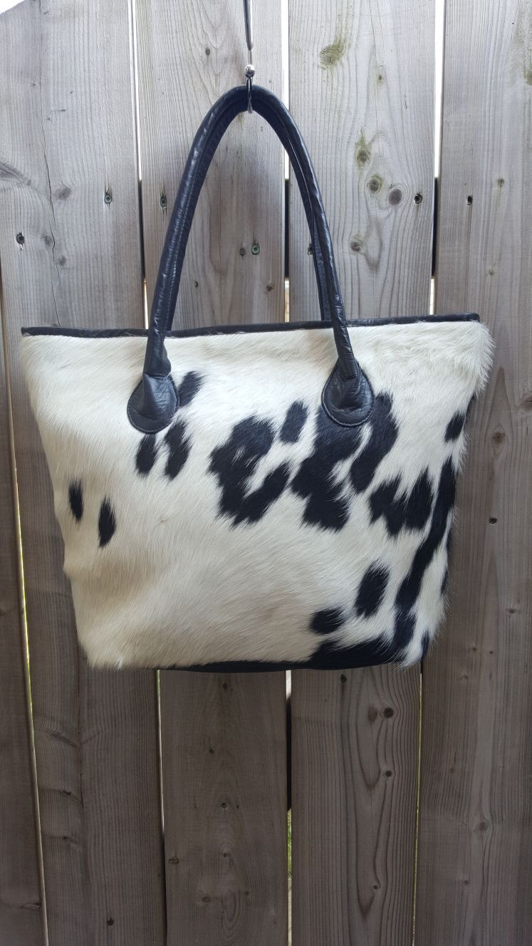 Real Cowhide Shopper Bags