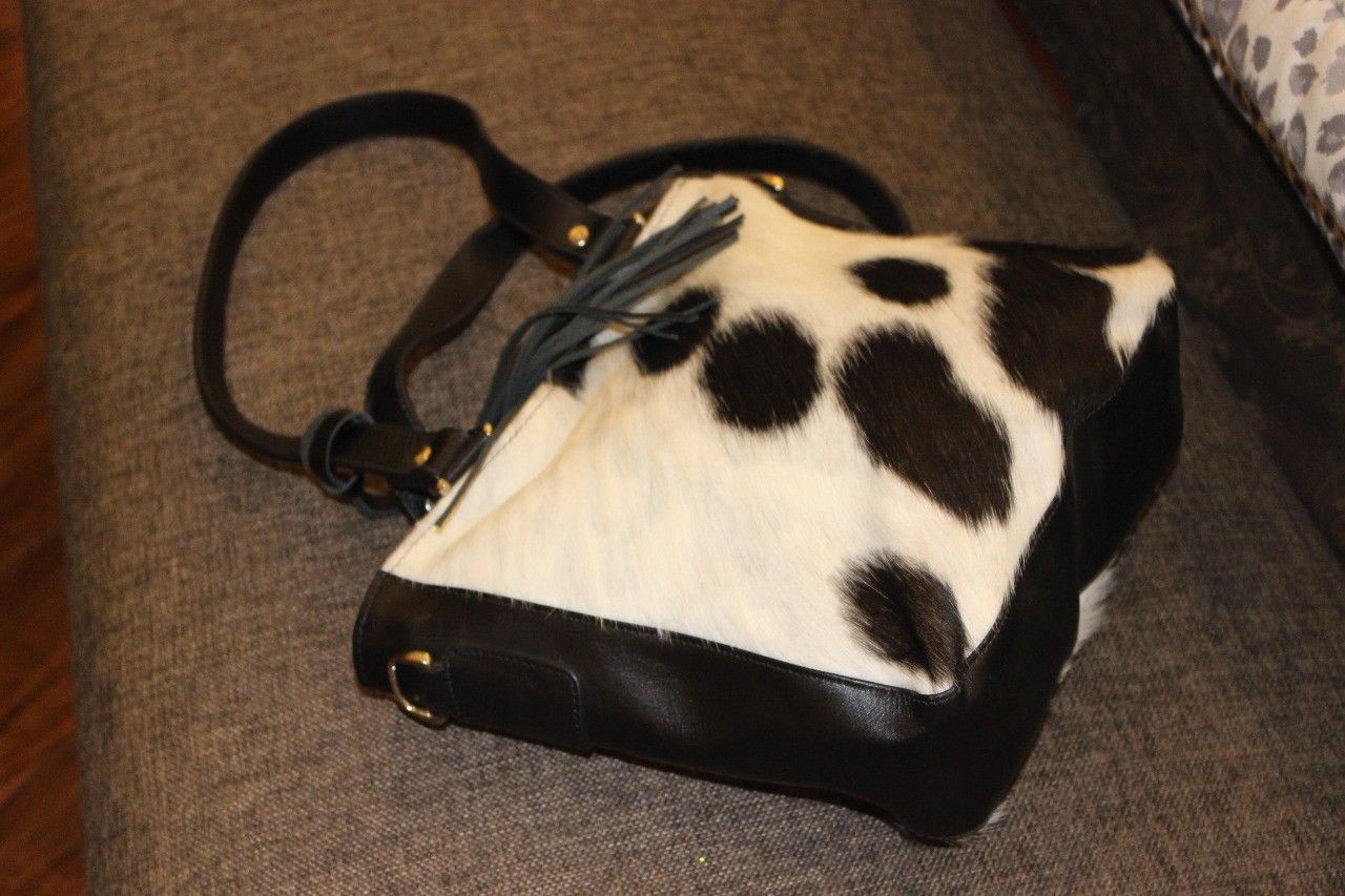 hair on cowhide bags weekender bag