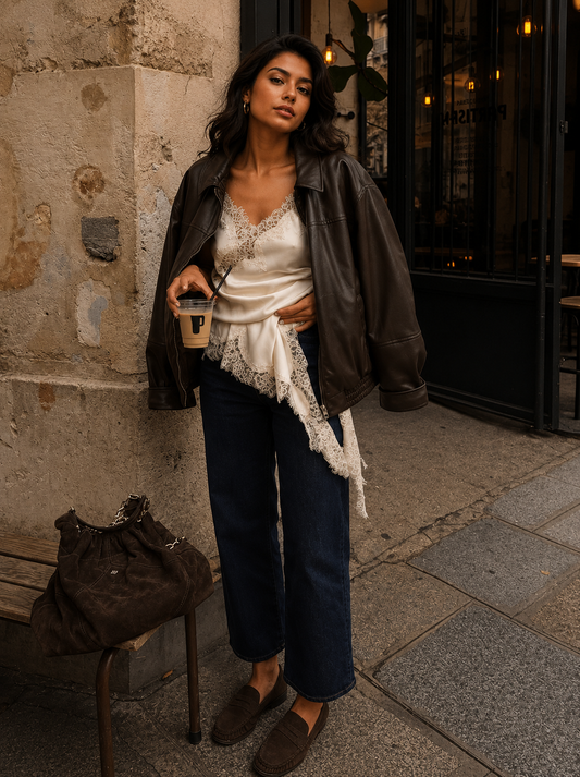 How to Style a Leather Jacket for Women | Outfit Guide