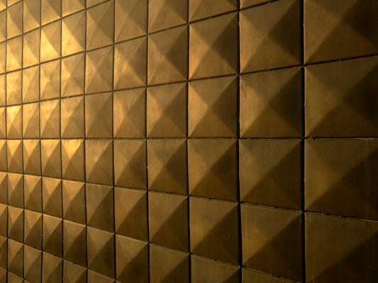 brown and beige checkered textile