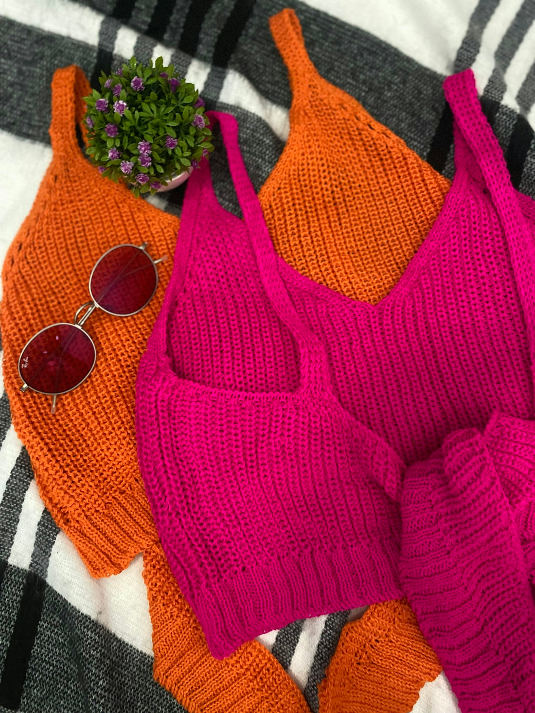 a pink and white jacket